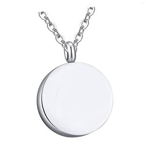 Pendant Necklaces Stainless Steel Memorial Urn Necklace Good Sealing Bereavement Gift Cremation Jewelry Small Rustproof Stylish Keepsake