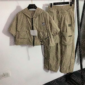 Agasalhos esportivos de verão, calças femininas de duas peças, estilo curto, moletons, camisetas, cintura alta, calças largas, streetwear, terno de trabalho