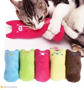 Fashion Mini Teeth Grinding Cat Toys Funny Interactive Plush Cat Toy Pet Kitten Chewing Vocal Claws Thumb Bite Toys Pet Supplies