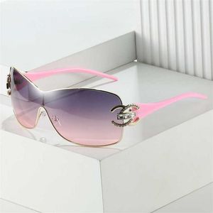 52% OFF Wholesale of sunglasses New Diamond Inlaid One Piece Metal Y2K Spicy Girl's Little Fragrance Show Light Luxury Ins Network Red Sunglasses Trend