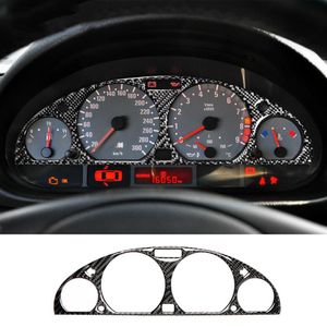 Interiör Carbon Fiber Car Dashboard Instrument Panel SCREE Protective Trim Sticker Car Styling för BMW E46 M3 1998-2005284B