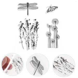 Storage Bottles 1 Pc Delicate Transparent Stamps Scrapbooking Cling Stamp Silicone Seal Floral Decor For Making Po DIY