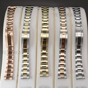 Uhrenarmbänder 20 mm Uhrenarmband 316L Edelstahl Herrenarmband Teile Armband gebürstet und poliert für Oyster Perpetual gmt NH35 Gehäuse 230728