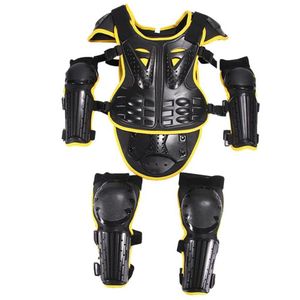 Motorcycle Armor Kids Suit Dirt Bike Chest Back Spine Protector Shoulder Arm Eblow Knee Pads Full Body Vest For Motoc322M