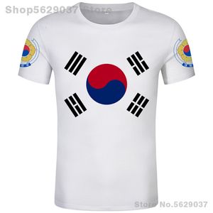 メンズTシャツ韓国サウスTシャツDIY無料カスタムメイド名KOR Tシャツ国旗共和国韓国カントリーカレッジプリントPO衣服230728