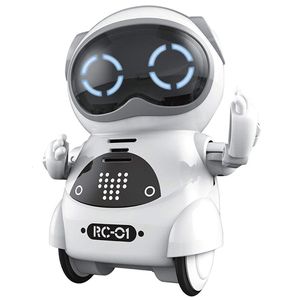 Andra leksaker Intelligent Mini Pocket Robot Walk Music Dance Light Recognition Conversation Repeat Smart Kids Toy Interactive 230728