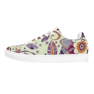 Custom pattern Diy Shoes mens womens the patterns of colorful flowers and leaves sports trainers sneakers 36-48