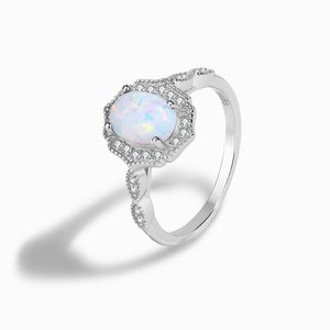 Hot Selling S925 Sterling Silver Platinum Spinel Oval Silver Jewelry Exquisite High Quality Fashion Women's Ring