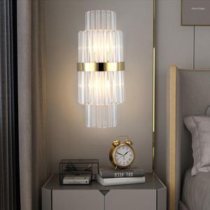 Vägglampa Postmodern kristallledda sconces för sovrummet sovrum vardagsrum badrum korridor heminredning inomhus belysning fixturer
