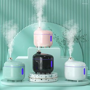 1200mAh Uppladdningsbar luftfuktare 500 ml USB Aromaterapi Essential Oil Diffuser WIRH LED Light For Home Aroma Humidificador