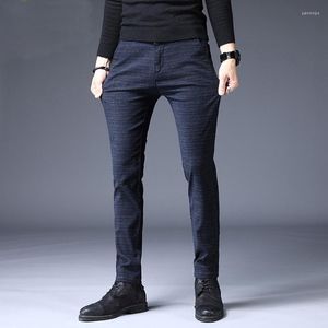 Men's Pants Spring Summer Design Casual Slim Cotton Pant Straight Trousers Male Fashion Stretch Business Plus Size 38