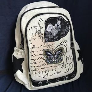 Torby szkolne Y2K Koreańska japońska torba z książkami w stylu vintage Butterfly Star Backpack Torby Student Trains Travel Girl