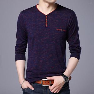 Maglioni da uomo Marchio di qualità Top Pullover moda lavorata a maglia Mens Maglione scollo a V Preppy Slim Fit Sottile Autum Maglione casual Abbigliamento Uomo Hombre