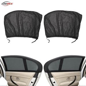 Car Sunshade 2pcs 50x110cm Mesh Curtains Sun Shade Door Side Window Cover UV Protection Shield Auto Accessories Interior283O