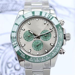 남성 시계 자동 기계식 움직임 시계 40mm 패션 비즈니스 스테인리스 스틸 손목 시계 Montre de Luxe Gifts275L