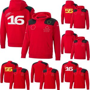 2023 Formula 1 Team Hoodie F1 Drivers Red Hoodies Racing Fans Fashion Hooded Sweatshirt Custom Same Style Oversized Hoodie Tops302S