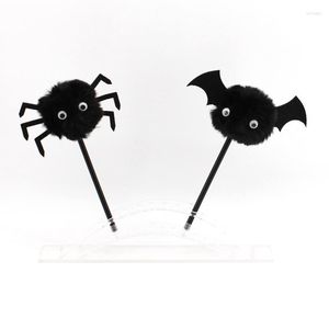 1 pièces stylo à bille roulante Halloween chauves-souris araignées éléments sombres vacances cadeau bureau étudiant écriture papeterie P-2023