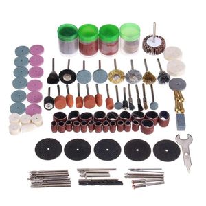 Punte da trapano professionali 161pcs Kit di lucidatura per smerigliatura Mini set di accessori per utensili multirotanti per Dremel Micro Rotating270U