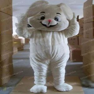 Halloween White Rabbit Mascot Costume Top Quality Cartoon Character Outfits Adults Size Christmas Carnival Birthday Party Outdoor 249A