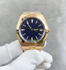 8F 4500V Mens watch Mechanical 5100 movement Rose gold blue glossy rising sun satin brushed dial White luminous coating Sapphire crystal glass dimension 41MM