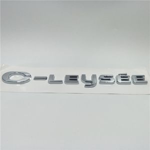 For Citroen C-Elysee Car Styling Sticker Emblem Badge rear Trunk Logo Label Decals2502