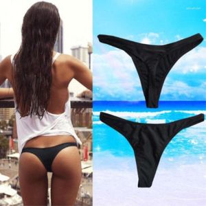 Seksowne soild niski talię S-2xl kobiety Brazylijskie bikini plażowe pnie stroju kąpielowego Trunks Thong Bez biesiad