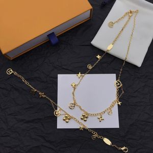 Smyckesdesigner gåvor kedja guld hjärthalsband kedja armband set bröllop uttalande smycken hänge kvinnor