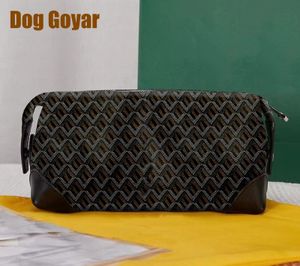 Cosmetic Bags Cases Dog Goyar Clutch Bags Women men A hig quality Envelope package documents Toiletry Pouch Protection Makeup Clutch Leather 230729