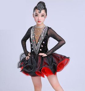 Scen Wear Latin Dance Dress Professional Costume For Girls Women Fringe Samba Salsa/Ballroom/Tango/Cha Cha Competition Dresses