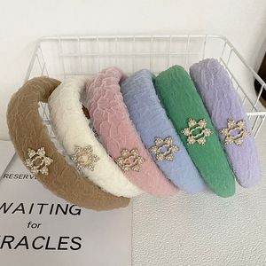 cha Luxury Designer Headbands Women Sid Cor Brand Vintage Knitted Hairband Fashion Korean Autumn Sport Wide Edge Turban Headwraps For Hat Gifts OFC1