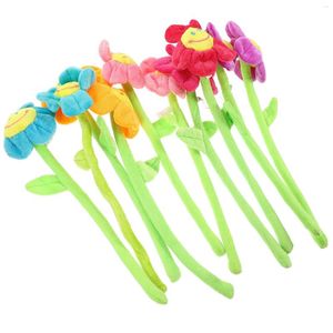 Kwiaty dekoracyjne 10pcee nadziewane Pluszowe zabawki słonecznika kolorowe zaklęcia zasłony kwiatowe