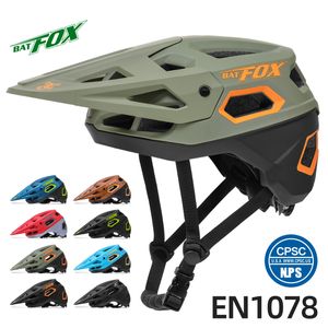 Caschi da ciclismo BATFOX MTB Casco da bicicletta ciclismo Bike Safely Cap Integrallymolded Mountain Road Sport all'aria aperta da corsa 230728