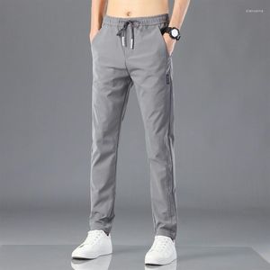 Men's Pants 2023 Summer Ice Silk Plus Size Casual For Men Are Breathable To Work Loose Dirty And Trousers Formal