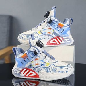 New Style Kids Casual Sneakers Children Sports Trainers Boys Girls Basketball Shoes Blue Green Black