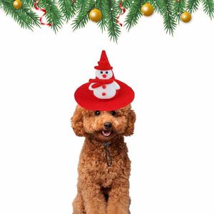 犬のアパレルサンタハットクリスマスペットコスチュームと調整可能な弾性バンドコスチュームホリデーパーティー子犬小さい