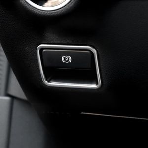 Car-styling Interior Electronic Handbrake frame Cover Trim Sticker for Mercedes Benz A B Class GLE W166 GLS X166 CLA GLA W176 Acce302M