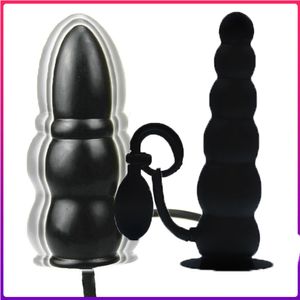 Anal Toys Expandable Inflatable Anal Plug Female Sex Toys Free Adjustable Adult Products Vagina Large Butt Gay Man Pussy Soft Masturbator 230728