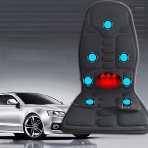 New Electric Back Heated Massage Cushion Car Seat Home Office Cushion Car Seat Chair Massager Lumbar Back Neck Pad Relaxation1267i