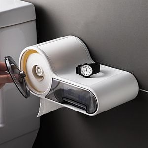 Tuvalet Kağıdı Tutucular Taşınabilir Tuvalet Rulo Kağıt Tutucu Stand Ev Depolama Rafı Hijyenik Kağıt Dağıtıcı Banyo Duvarlı Su239Q