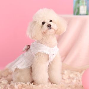 Abbigliamento per cani Abbigliamento per cani di piccola taglia Abito da principessa Pizzo Tulle Pet York Cat Occasioni Confortevole