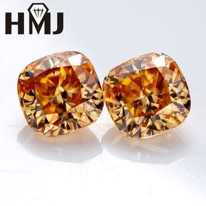 Loose Diamonds Hmj Crushed Ice Cushion Cut VVS1 Kolor szampana luźne laboratoryjne diament z GRA Certyfikat szlachetny 230728