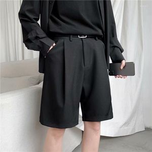 Мужские шорты летние прямые Fity2k до колена до коленного костюма Solid Black Khaki Clothing Student тонкие цвета повседневные мужчины