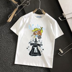 Мужская дизайнерская футболка L Logo Pritting Print Tees Big V Мужчины Женщины с коротки