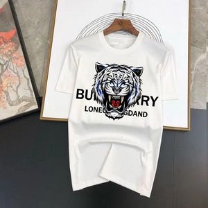 Homens camisetas 2023 camisa homens design mulher verão manga curta tops moda impressão desenhos animados tigre blusa oversized tee roupas