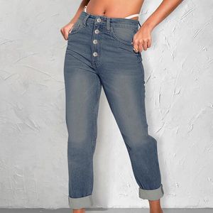 Women's Jeans Vintage Clothing Women Pants High Waist Jean Oversize Y2k Aesthetic Urban Denim Overalls Large Size Korean Fashion