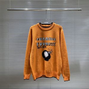 Sweaters Yeni Avrupa Kadınlar ve Erkek Tasarımcı Sweaters Retro Klasik Lüks Sweatshirt Erkekler Kol Mektubu Nakış Yuvarlak Boyun Rahat Yüksek kaliteli jumper Çekme M-3XL