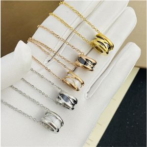 New titanium steel necklace women Europe and the United States popular collarbone chain network red trend small waist spring pendant