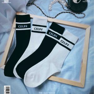 2023 Designer Damensocken Fünf Paar Luxe Sports Winter Brief GedrucktSock Stickerei Baumwolle mit Box