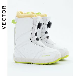 Botas de esqui profissionais femininas sapatos quentes à prova d'água snowboard antiderrapante couro respirável equipamento de neve 230729