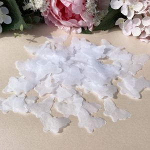 Banner Flags Wedding Biodegradable Paper White butterflies Confetti Butterfly Sprinkles for 10 Guests 230729